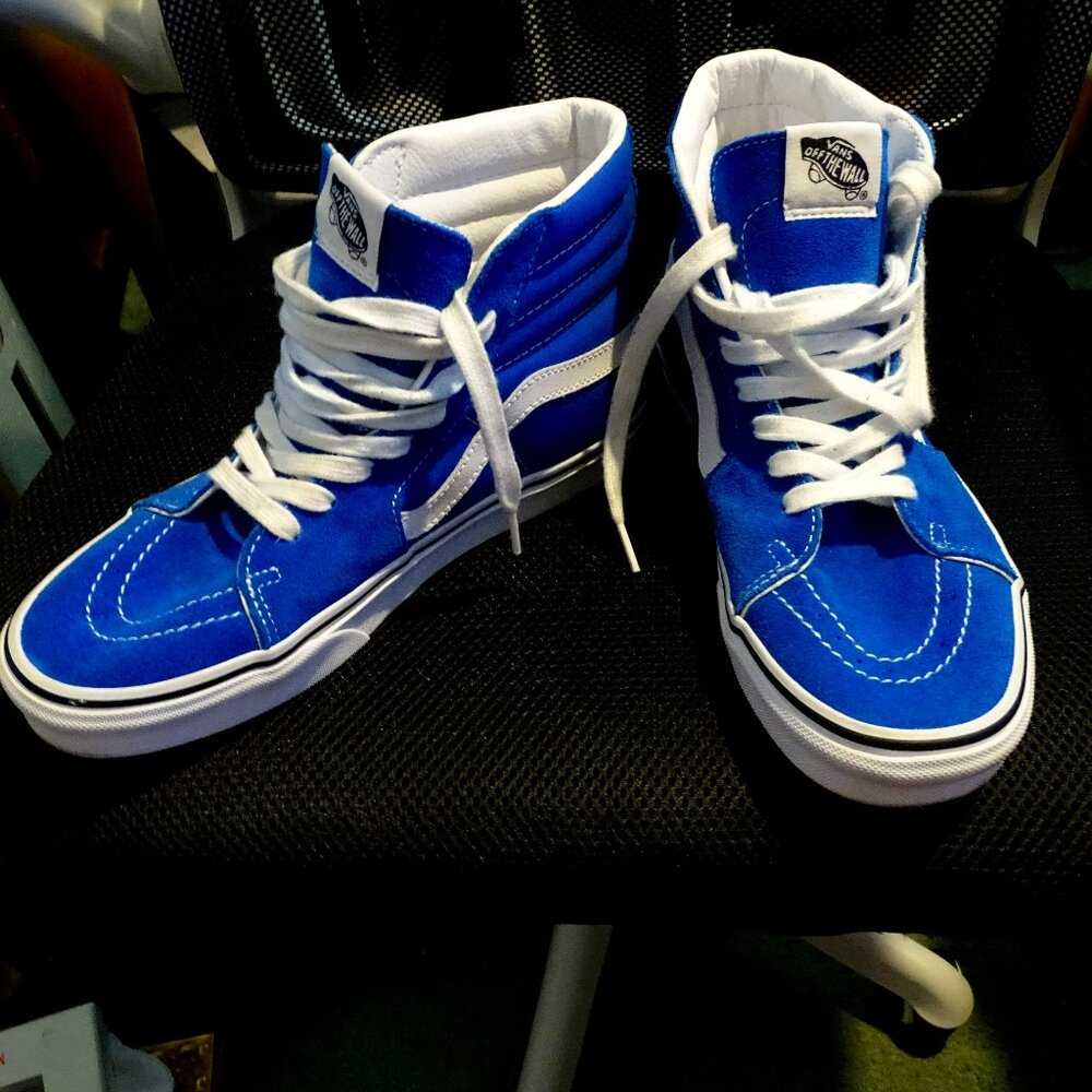 Vans Of The Wall Old Skool Imperial Blue High Top Sneakers M/8.5 W/10